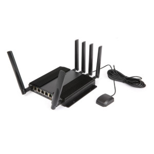 Peplink UBR-PLUS Router with Dual Cellular CAT-7 Modems, 900 Mbps throughput, antennas included, 4 SIM slots